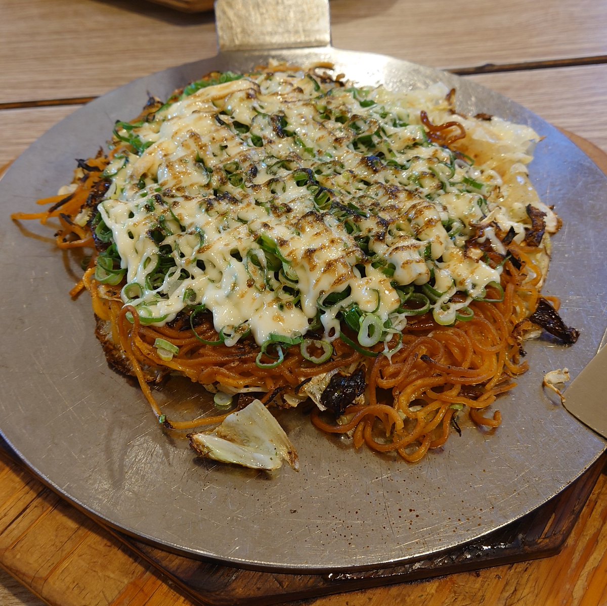 ねむいのさん、府中(広島)のお好み焼きだよ……………………………………… #うまいのはる