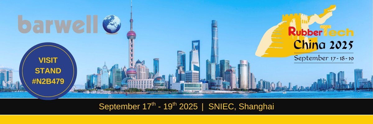 Barwell <a href="/BarwellGlobal/">Barwell Global Ltd</a> is exhibiting at RubberTech China 2025 in Shanghai! Visit stand #N2B479 (17–19 Sept) to explore our latest rubber processing machinery and discuss how we can support your production. 👉 buff.ly/fmbm1hs #RubberTechChina