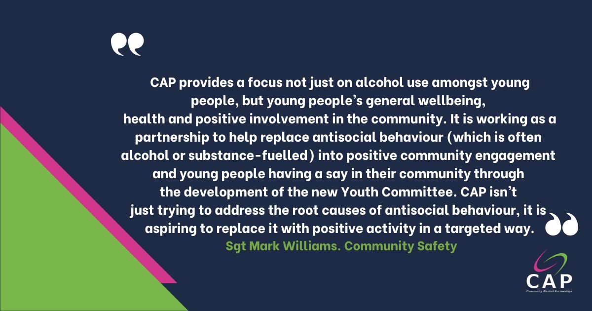This testimonial captures what makes CAPs unique: we don’t just focus on reducing underage drinking, we work with partners to support young people’s wellbeing, health, and voice in the community.