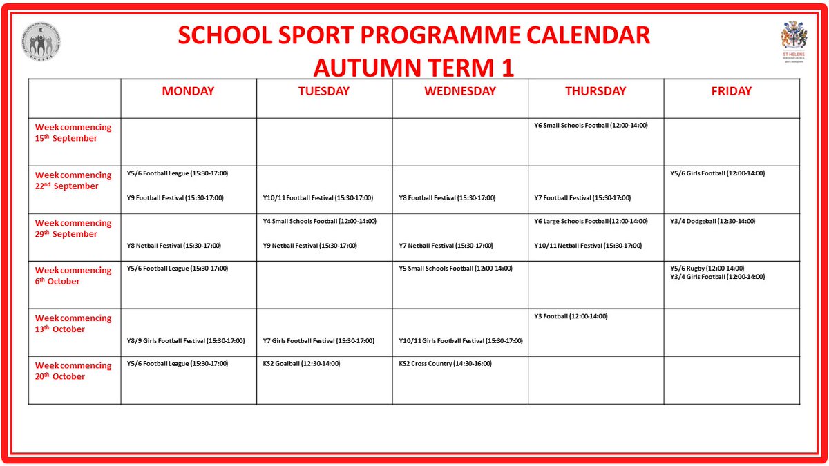 Back to it with our events this week!

Plenty of activity planned this half term, take a look at what we have in store!