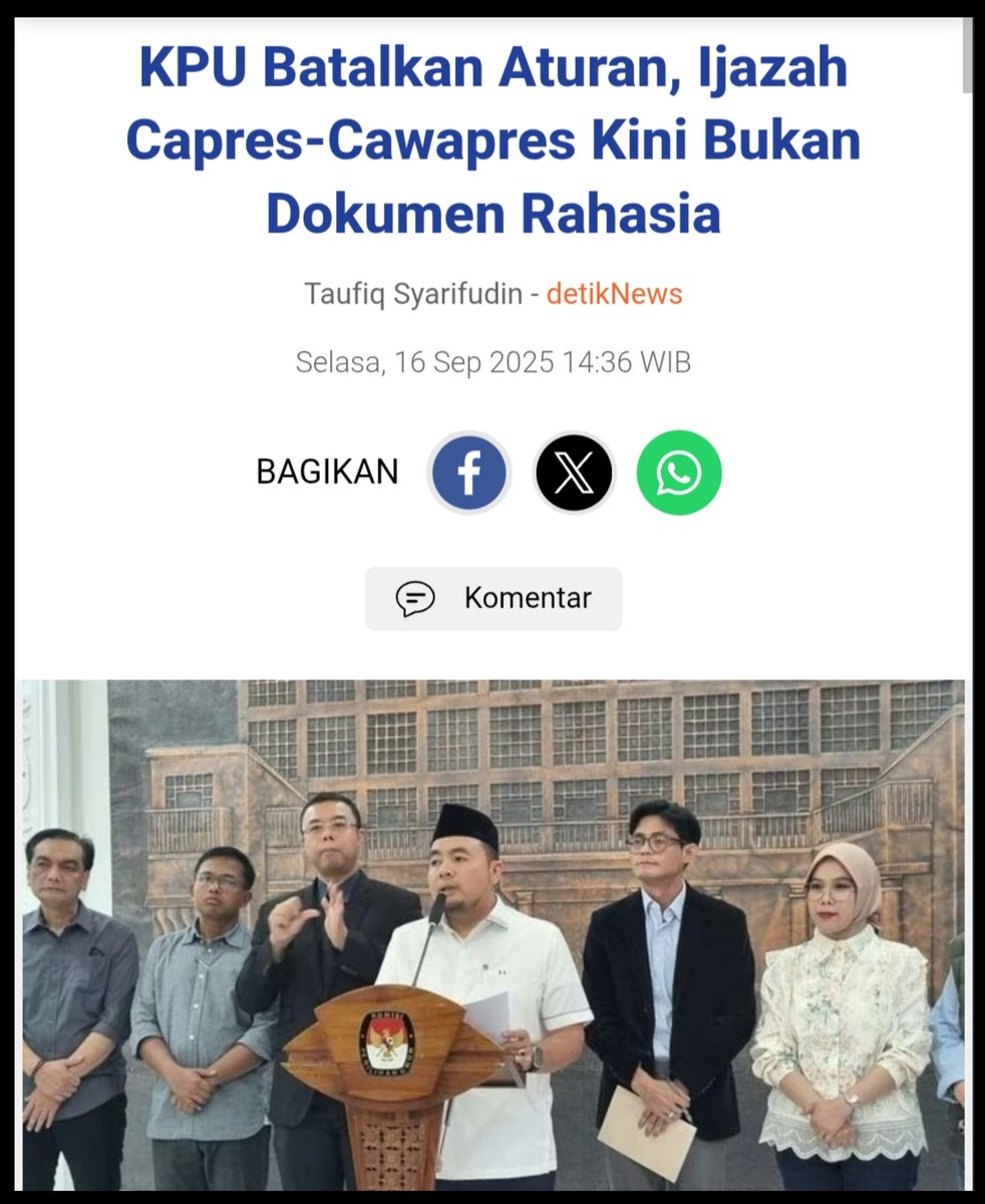 Terungkap bau busuk, makanya dibatalkan.