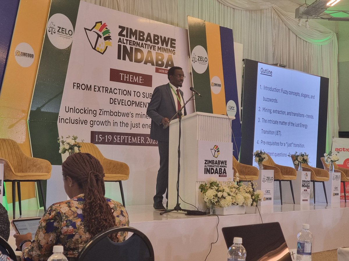 Hon Polite Kambamura officially Opens the #zami2025 in Bulawayo. The ZAMI is the biggest multi-stakeholder platform in Zimbabwe that discusses mining related issues and amplifies community voices in the mining value chain. <a href="/ZELA_Infor/">Zimbabwe Environmental Law Organisation (ZELO)</a> <a href="/ActionAidZim/">ActionAid Zimbabwe</a> <a href="/ZIMCODD1/">ZIMCODD</a> <a href="/zccinzim/">Zimbabwe Council of Churches</a> <a href="/zhrc365/">Zimbabwe Human Rights Commission</a>