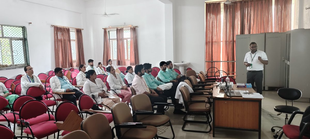 UpumsSaifai's tweet photo. On 12th Sept 2025, the ADR Monitoring Center, Dept. of Pharmacology, organized a Sensitization-cum-Hands-on Training in ADR Reporting (PvPI & MvPI) for Nursing Officers.🩺📋
#UPUMS #Pharmacovigilance #Materiovigilance #ADRReporting #NursingOfficers #MedicalTraining https://t.co/saa45VKUh1