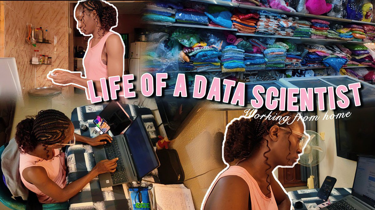 My Days Working from Home as a Data Scientist in Nigeria 🇳🇬 + 500 Subscribers giveaway🎉💕
youtu.be/UTKusoac9hg
So t forget to like , comment &amp; subscribe