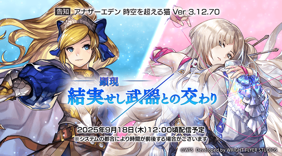 アナザーエデン 時空を超える猫 Ver 3.12.70 「顕現 結実せし武器との