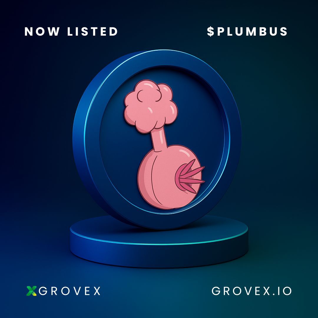 ✅ Now Listed: <a href="/PlumbusArmy/">Plumbus</a> ($PLUMBUS) on GroveX! ✅

Token: $PLUMBUS/USDT
Chain: Solana

🔗 Trade Now: grovex.io/en_US/trade/PL…  
🔗 More Info: grovex.io/en_US/noticeIn… 

#PLUMBUS #Solana #MemeCoin #Crypto #GroveX #Blockchain #Web3