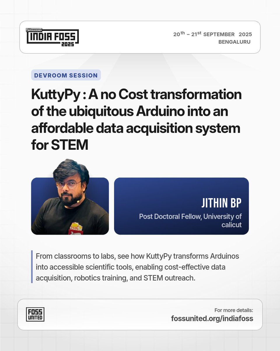 IndiaFOSS 2025 tweet media