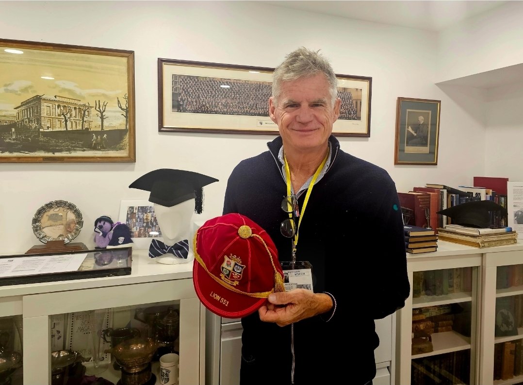 The Glasgow Academy Archive (@tgaarchive) on Twitter photo We were thrilled to welcome former pupil John Beattie, who visited yesterday. John kindly donated his British Lions 1888 commemorative cap to the archive collection. He toured twice with the team to South Africa in 1980 and NZ in 1983 and played in the 1986 bi-centenary match. We were thrilled to welcome former pupil John Beattie, who visited yesterday. John kindly donated his British Lions 1888 commemorative cap to the archive collection. He toured twice with the team to South Africa in 1980 and NZ in 1983 and played in the 1986 bi-centenary match.