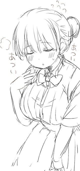 今日も暑かったけどSkebやりながら趣味絵もがんばろ～:(っ'ヮ'c):アッチー 