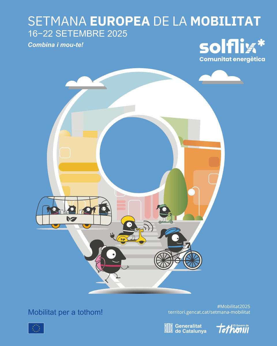 🚶‍♂️🚴‍♀️ Com et desplaces? 🚍🌱

Et convidem a replantejar la teva manera de moure't!

Prova de caminar, anar en bicicleta o utilitzar el transport públic. Cada petit canvi compta!

Fes la teva part per un planeta més net! 🌍
#SetmanaMobilitat #EcoFriendly #comunitatsenergètiques