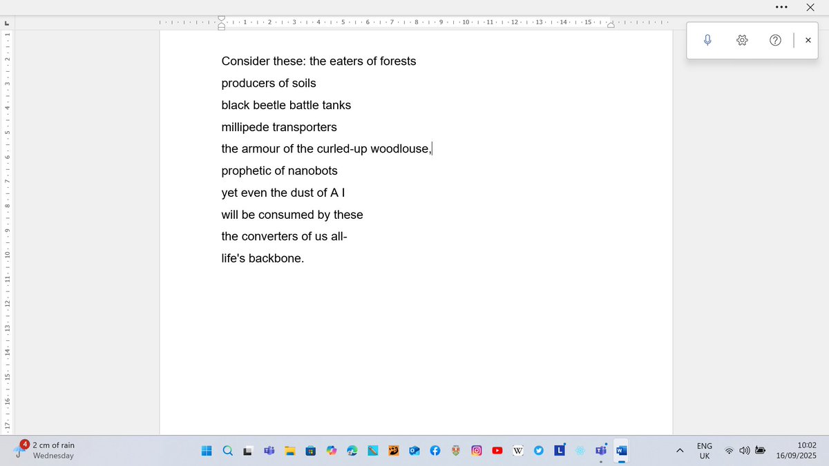 Hello everyone <a href="/TopTweetTuesday/">TopTweetTuesday</a> and to our generous host <a href="/ITattum/">Ian Tattum</a> and to <a href="/MatthewMCSmith/">Matthew M C Smith</a> , creator of possibilities, and <a href="/blackboughpoems/">Black Bough Poetry / Barddoniaeth Y Gangen Ddu</a>, here is my take on the not so humble topic!