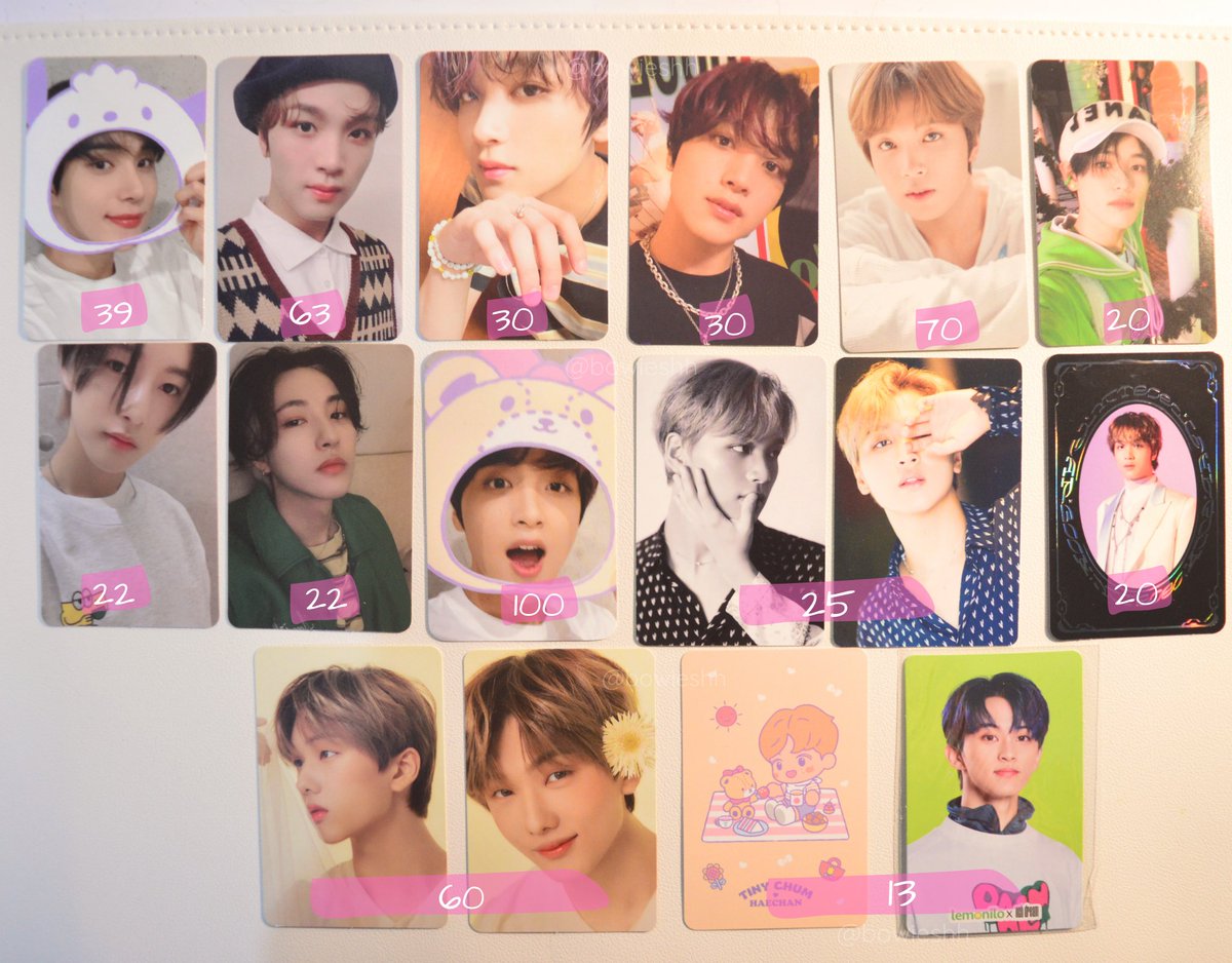 want to sell nct photocards 𝄞⸝⸝꙳
(edisi stopkol)

⋆ inc admin 
⋆ exc pack 4k
⋆ beberapa negotiable
⋆ 🚛shipping from tangerang, ina
