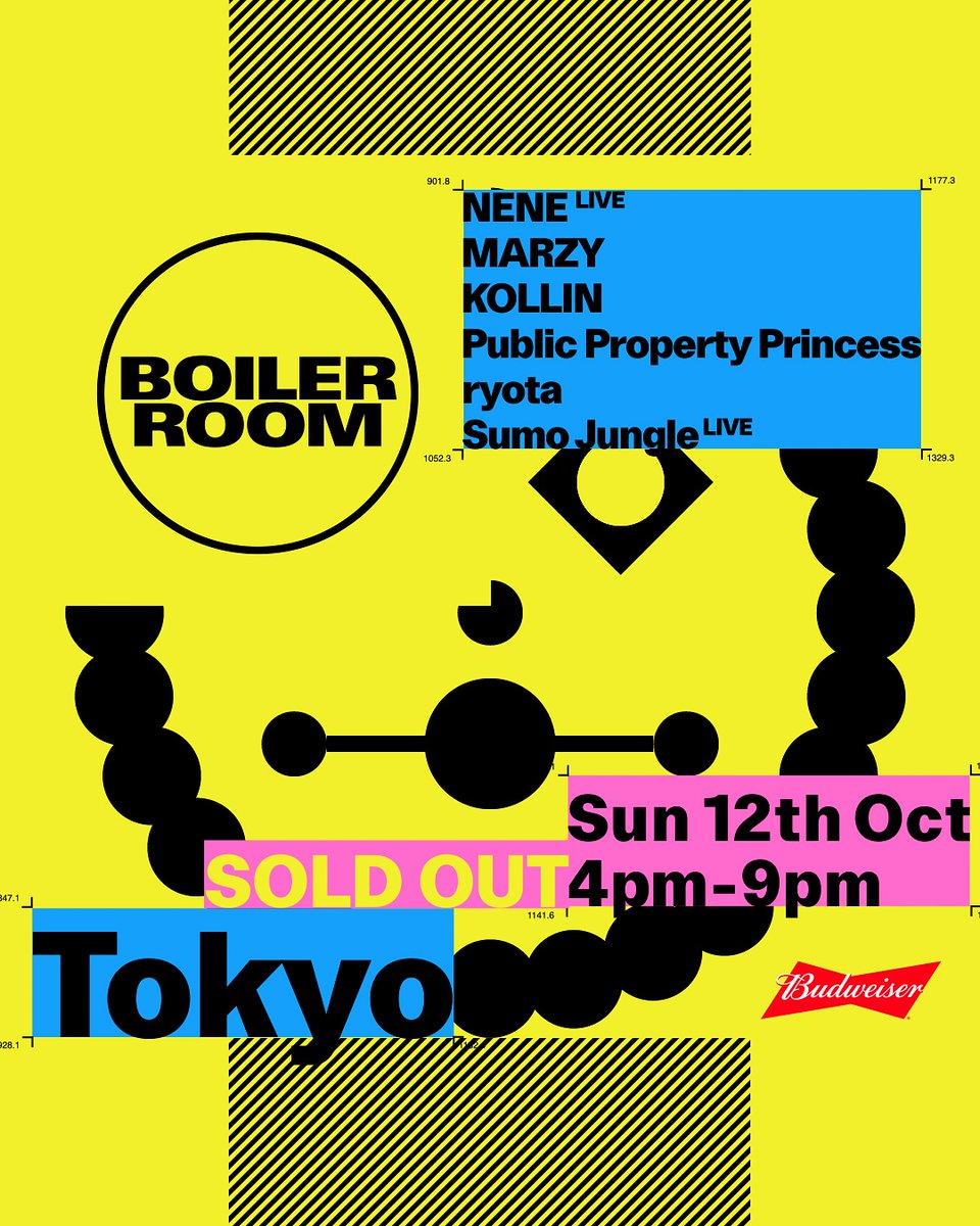 ibfs_mag's tweet photo. [Music]
Boiler Room(ボイラー ルーム)が、東京公演の出演者をアナウンス。

▼10/11
riria
Big Animal Theory
play in stereo
Pointhope
Xing Xing

▼10/12 (Day) 
NENE
MARZY
KOLLIN
Public Property Princess
ryota
Sumo Jungle

▼10/12 (Night) 
Albino Sound
Eichi Abe
MoEPiKA
Romy Mats https://t.co/aKaIk6K0fs