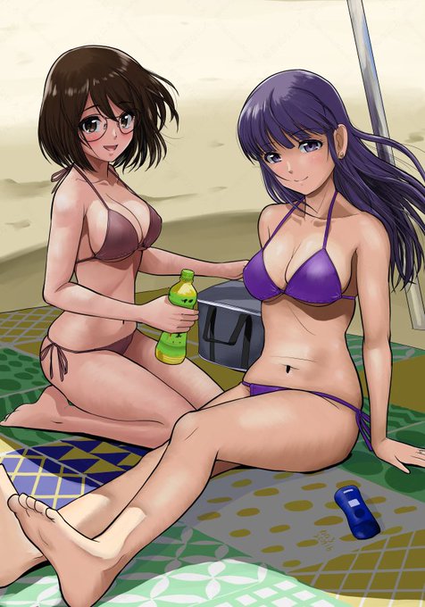 ふたりの新妻とバカンス中💞 