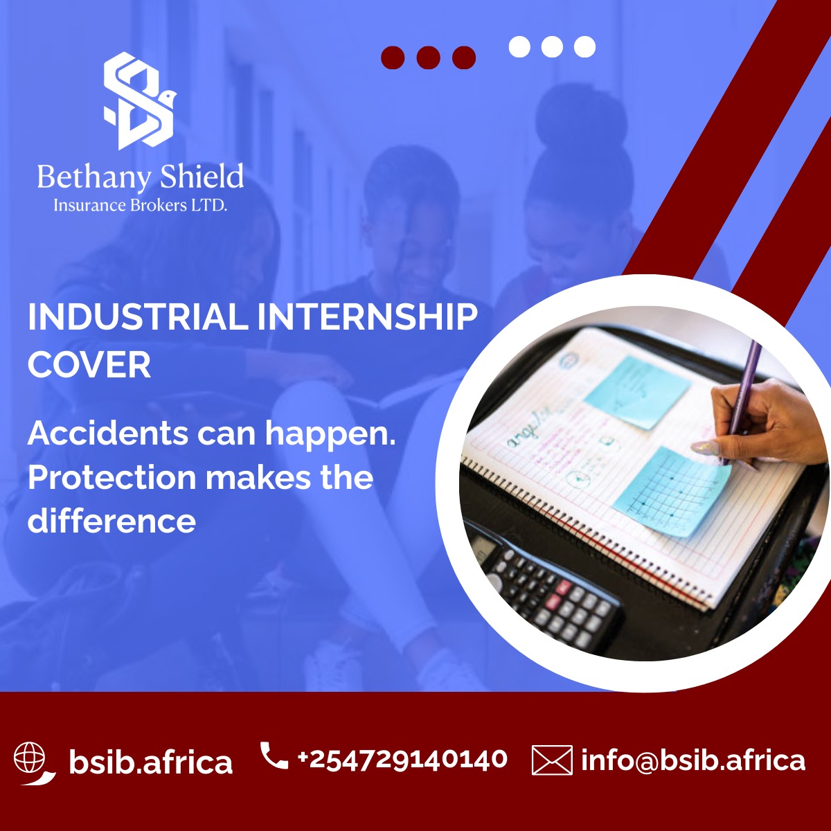 brokers26563's tweet image. Heading for your industrial attachment or internship? Don’t leave your safety to chance.
With our Internship Cover, you choose the plan that suits your attachment period — short or long. Stay safe, stay focused, and keep building your future.
#InternshipCover #StudentProtection