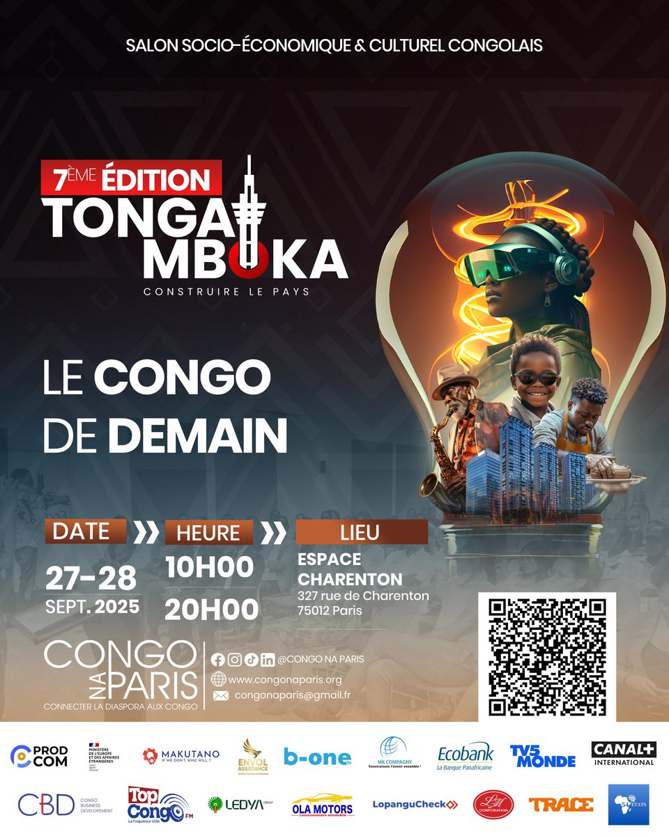 Nous sommes ravis de compter Western Union parmi nos partenaires pour cette 7ᵉ édition de Tonga Mboka.

Entreprise de renommée mondiale dans le transfert d’argent.

#TongaMboka #WesternUnion #CongoNaParis #DiasporaCongolaise #ExpoSant #ConstruireLePays #Partenariat #Congo
