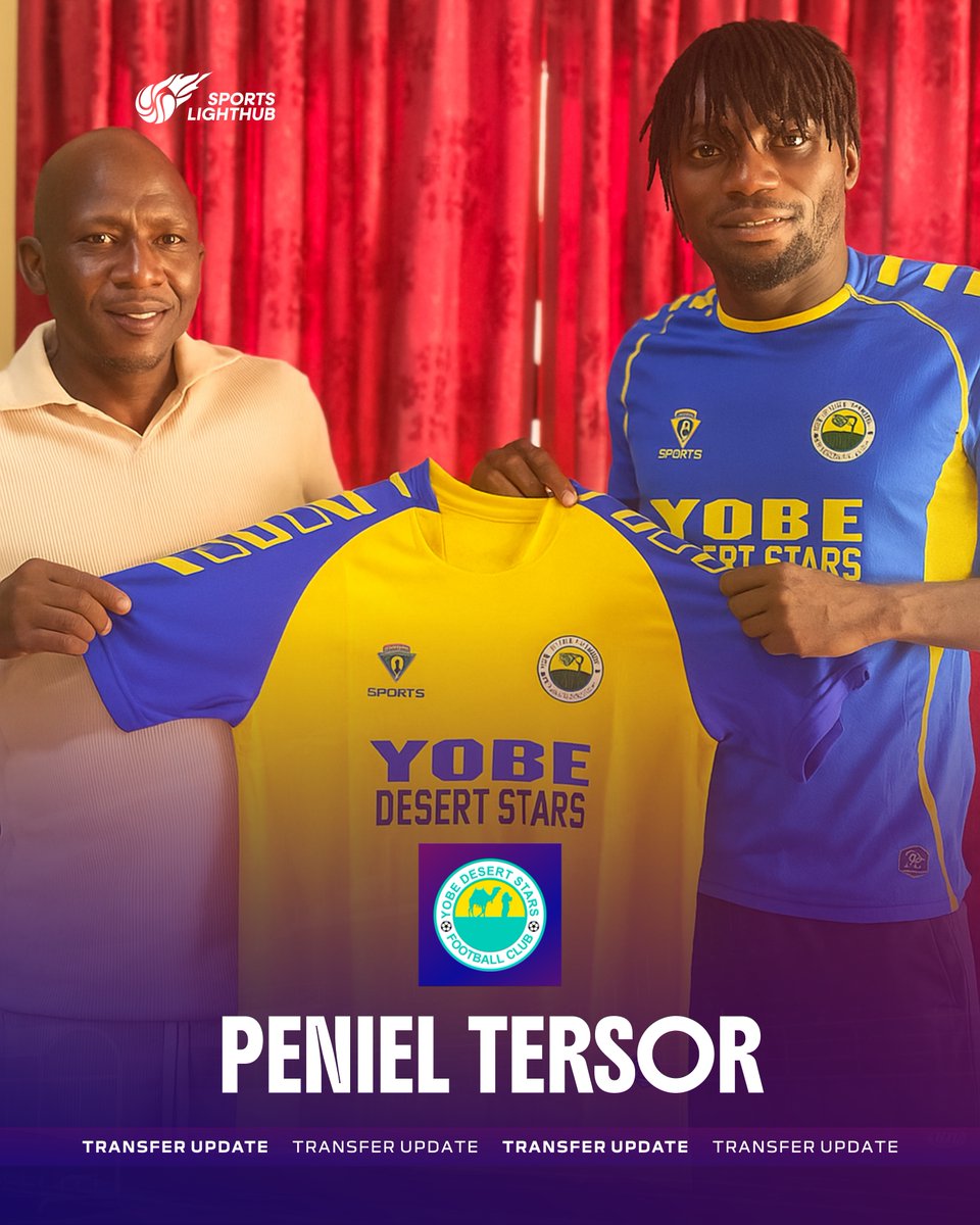 Done Deal ! 
Yobe Désert Stars agree deal to sign new goalkeeper.

Nigerian goalkeeper Peniel Tersor has signed for Yobe Désert Stars on a 1 year contract which will keep him in Damaturu till the summer of 2026.

Tersor said yes to Yobe Désert Stars