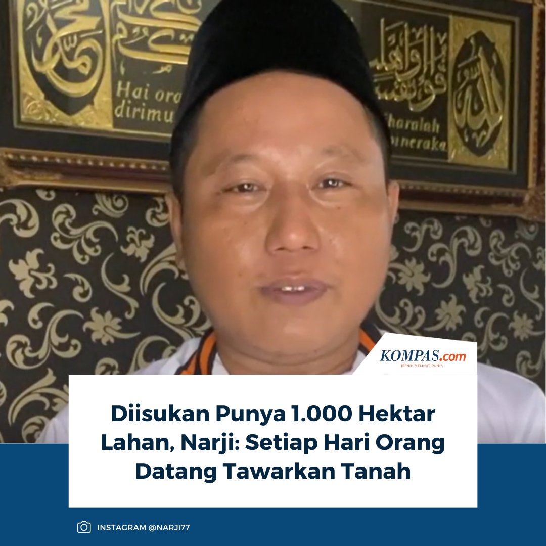 kompascom's tweet photo. Komedian Narji belakangan menjadi sorotan setelah diketahui menekuni pekerjaan barunya sebagai petani.
๐๐ป Baca selengkapnya https://t.co/cFONaiq9Df
~AM #Narji https://t.co/1y1MNs3sEl