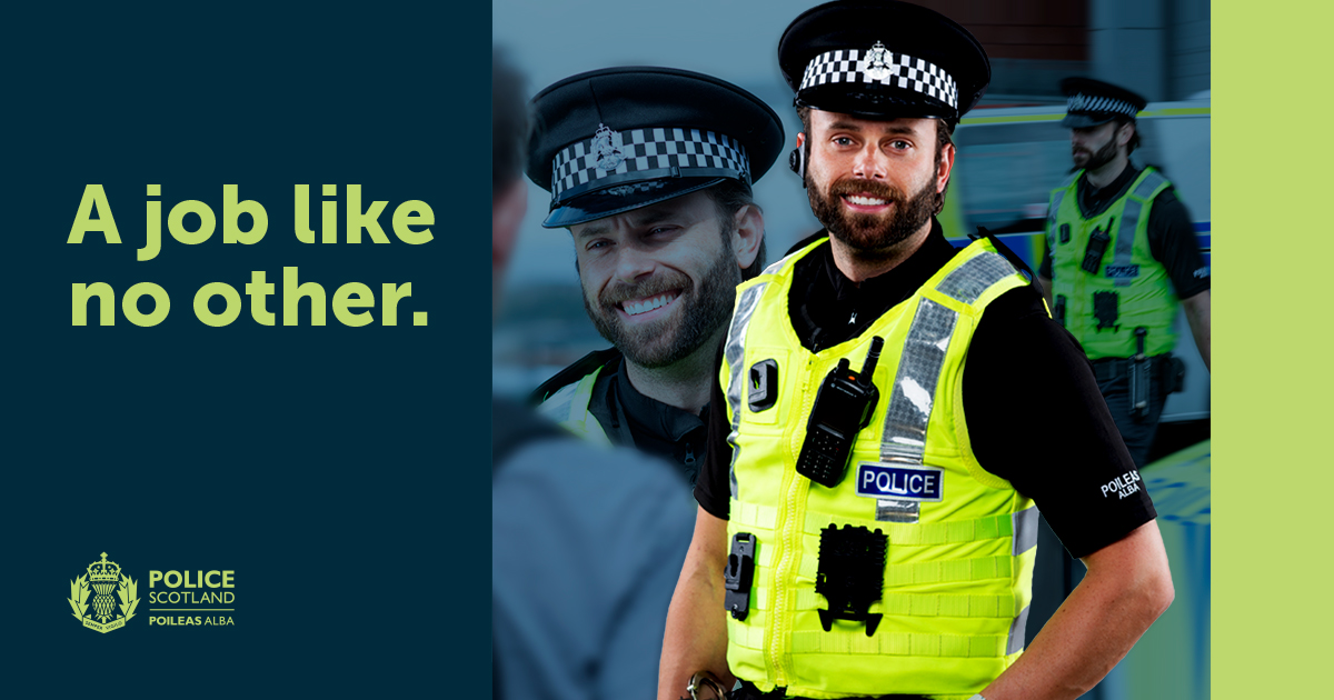 We are actively recruiting new Police Officers to join us in Stranraer. Our recruitment team will host a recruitment event TOMORROW between 6:30-8:00pm. Register your interest at policescotland-spacareers.tal.net/vx/lang-en-GB/… #JobLikeNoOther