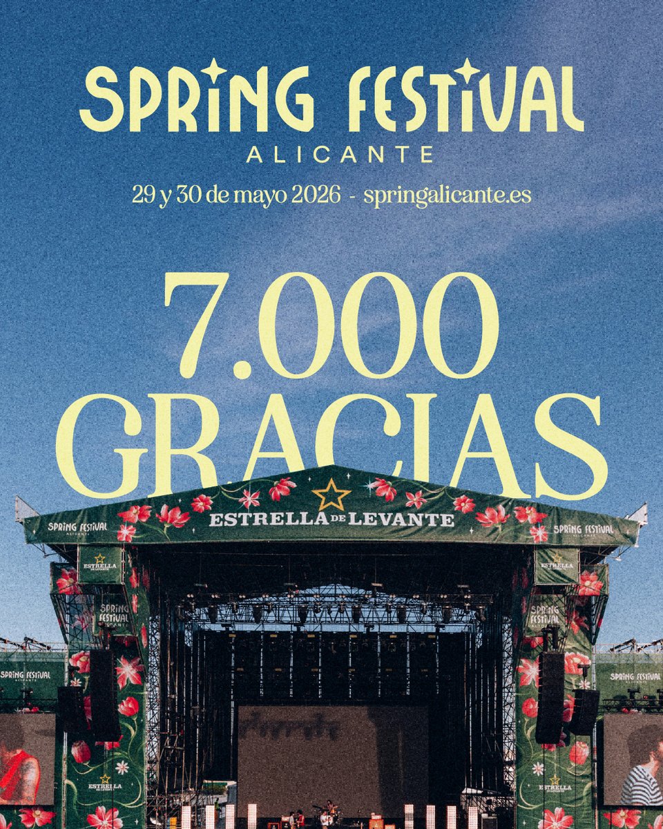 ❤️‍🔥¡7.000 ABONOS VENDIDOS EN PREVENTA! ¡Graciaaaaas!❤️‍🔥

🌸🌺Como sabemos que hay rezagadxs que no han llegado a tiempo a la promo lanzamos...¡UN NUEVO CUPO DE 300, SOLO HASTA MAÑANA A LAS 10H⌛️!

🎫Os los dejamos en bit.ly/PreventaSpring… ¡Correeeeeeeed!
