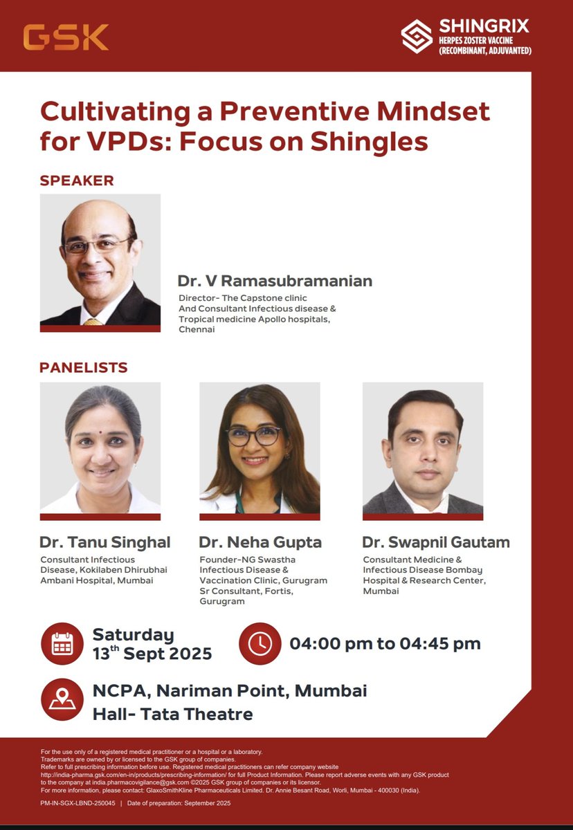 drswapgautam's tweet photo. Thrilled to contribute as Faculty & Organising Committee member at #CIDSCON2025 ๐ The 15th Annual CIDSCON is where science, collaboration & innovation in Infectious Diseases come alive! ๐ฌ๐ก
#CIDSCON #IDSpecialist
#MedTwitter
#InfectiousDiseases
#IDTwitter
#DrSwapnilGautam https://t.co/qSg2F9xFnj