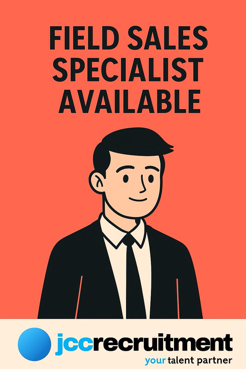 JCCRecruitment's tweet photo. Field Sales Specialist looking for a new role in #Hertfordshire #Essex #NorthLondon #Middlesex
Contact @JCCRecruitment on 020 4548 5550 or info@jccrecruitment.co.uk for more info! #fieldsales #regionalsales https://t.co/KBkTy0wW9W