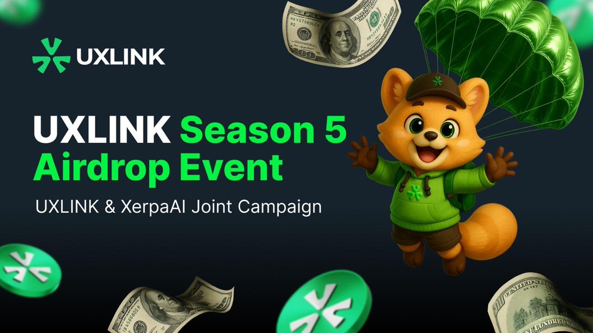 🚀 UXLINK Season 5 Airdrop is Here!

This season introduces XerpaAI Growth Tasks + Fuji Pay Utility Tasks — combining AI and PayFi to drive real Web3 adoption. 🌍

🔹 XerpaAI Tasks 

1️⃣ Client Growth

XerpaAI, the First AI Growth Agent (AGA), directly helps projects accelerate