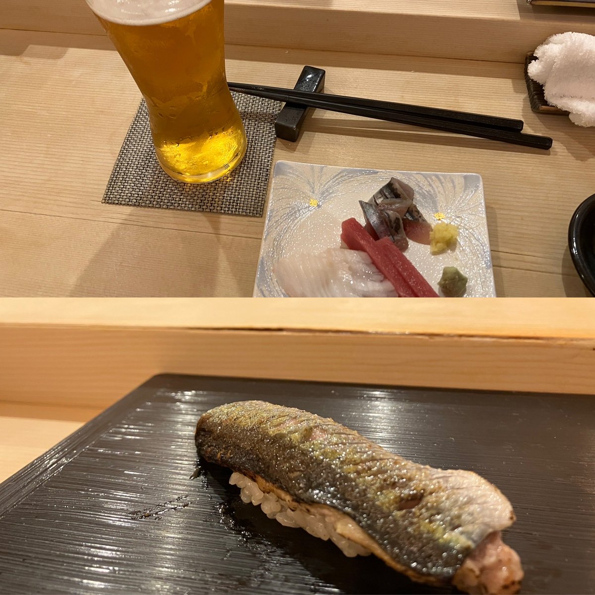 s_a_p_p_o_r_o's tweet image. どもです🤣
琴似　すし仁🍣来た‼️
美味い😋物食べたかったら
此処だよ‼️

攻めろ‼️秋刀魚炙り美味い😋