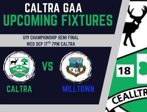Our U19's face Milltown in the Championship Semi Final tomorrow night in Caltra at 7pm. Please come along and support this fantastic young team 🇳🇬🇳🇬🇳🇬