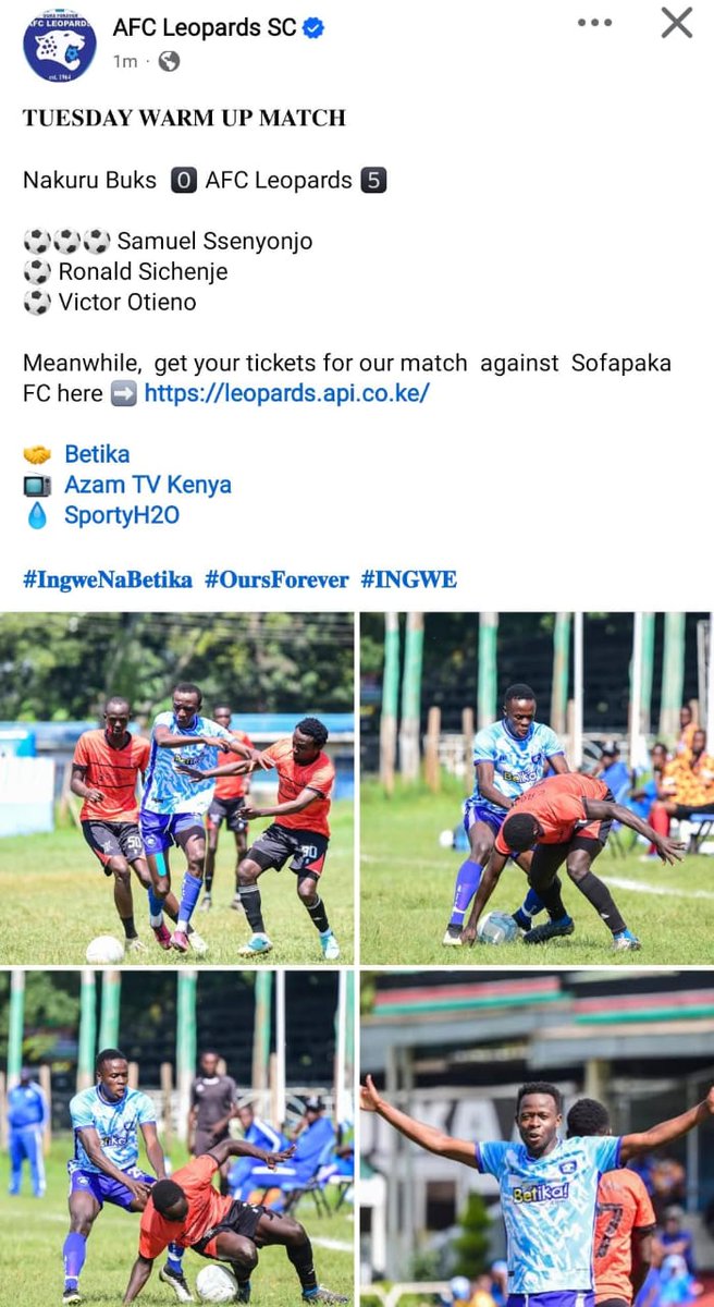Are you guys really ready for AFC Leopards?
#FootballKE