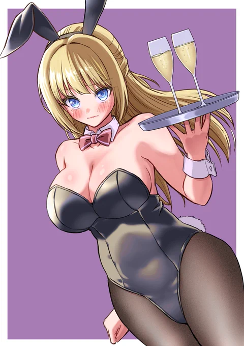 バニーでご奉仕してくれる女勇者さん