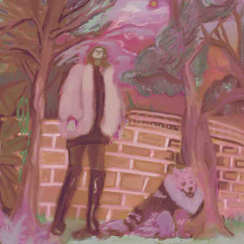 Can u tell I never do trees or skies? I’m just going alien mode w the nature in this piece bc it’s more fun just to do it like that