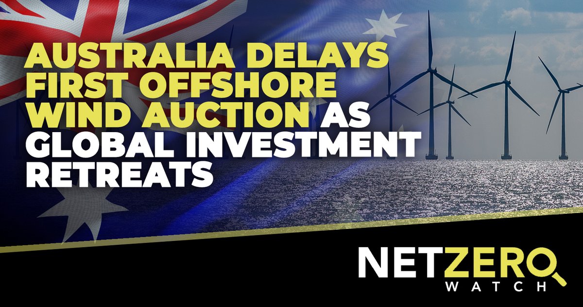 Australia's Victoria state has postponed its inaugural auction for offshore wind farm funding, citing global investment hurdles. The Minister for Energy and Resources said global investment headwinds meant an auction now would risk attracting too few participants.

#CostOfNetZero