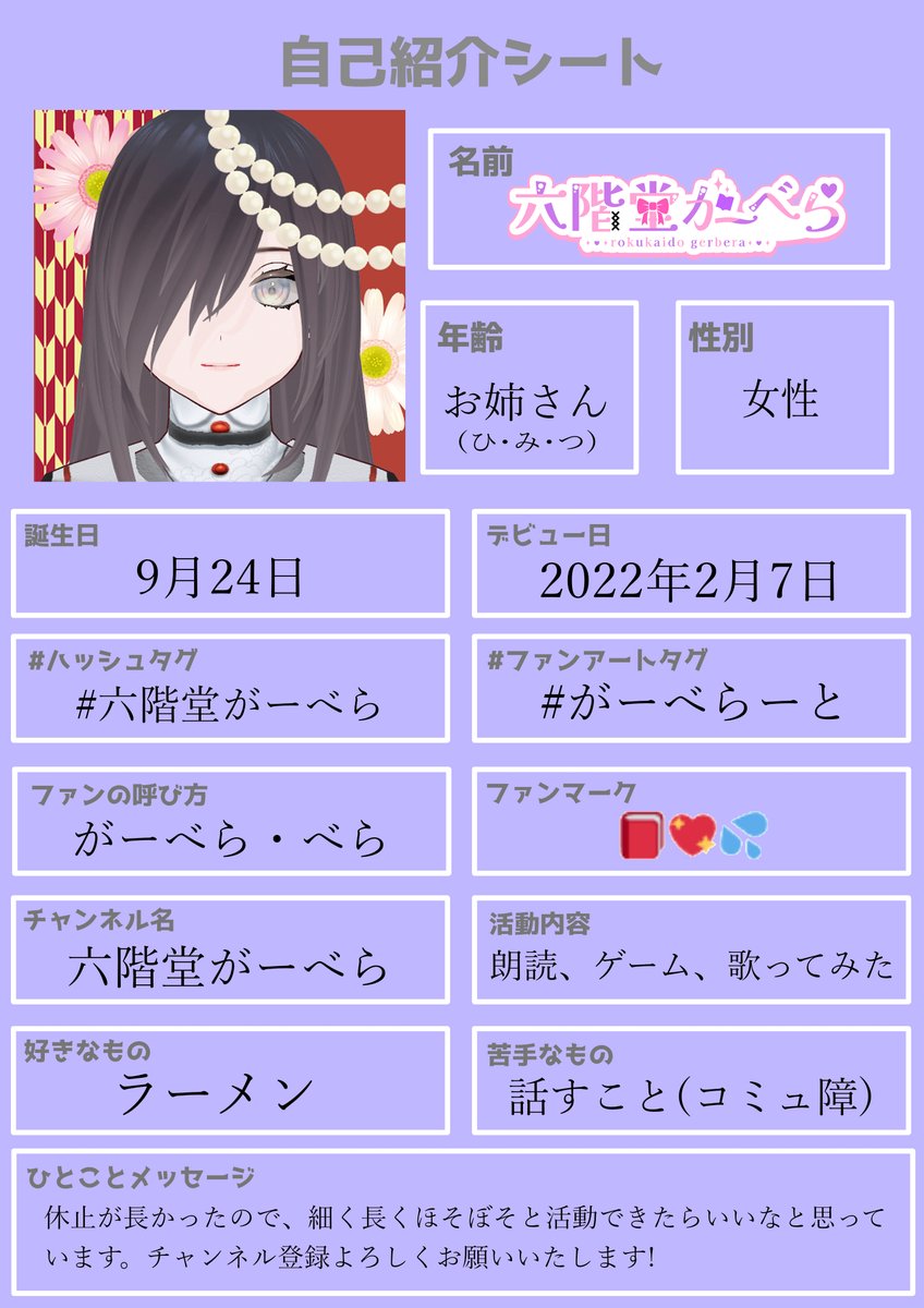 rokukaido's tweet photo. プロフィールを更新しました🎵

よろしくお願いします!
💞固定💞
YouTube:https://t.co/bAce2FQiE2
マシュマロ:https://t.co/EKVsGcJExR
総合:#六階堂がーべら
FM:📕💖💦
FA:#がーべらーと
LINEスタンプ:https://t.co/0bCwXtg7JM

#Vtuberの三面図が見たい https://t.co/rVe7XLD5NU