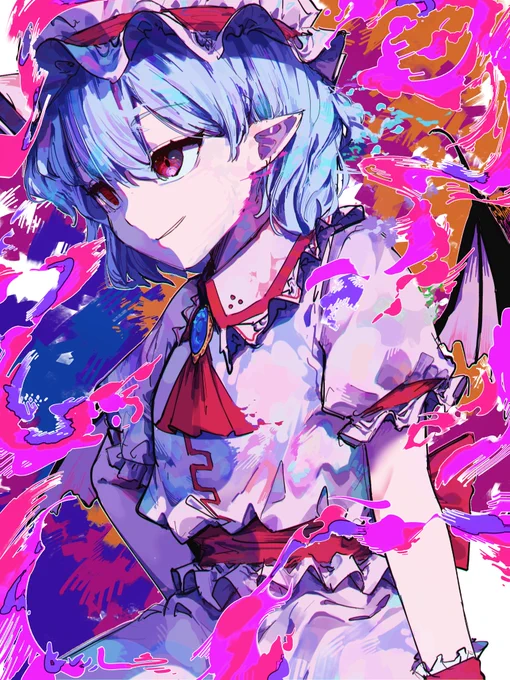 レミリア・スカーレット(再) #東方Project #イラスト