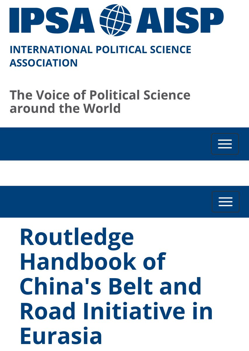 Jan Železný (@zelezny89jan) on Twitter photo Náš Routledge Handbook of China’s Belt and Road Initiative in Eurasia byl právě slavnostně publikován! 🥂
Pod vedením <a href="/mhereast/">Mher D. Sahakyan /明华</a> přináší mnoho různých pohledů a aspektů na tuto čínskou rozvojovou iniciativu. Včetně mé spoluautorské kapitoly o Space Silk Road – vesmírné větvi Náš Routledge Handbook of China’s Belt and Road Initiative in Eurasia byl právě slavnostně publikován! 🥂
Pod vedením <a href="/mhereast/">Mher D. Sahakyan /明华</a> přináší mnoho různých pohledů a aspektů na tuto čínskou rozvojovou iniciativu. Včetně mé spoluautorské kapitoly o Space Silk Road – vesmírné větvi