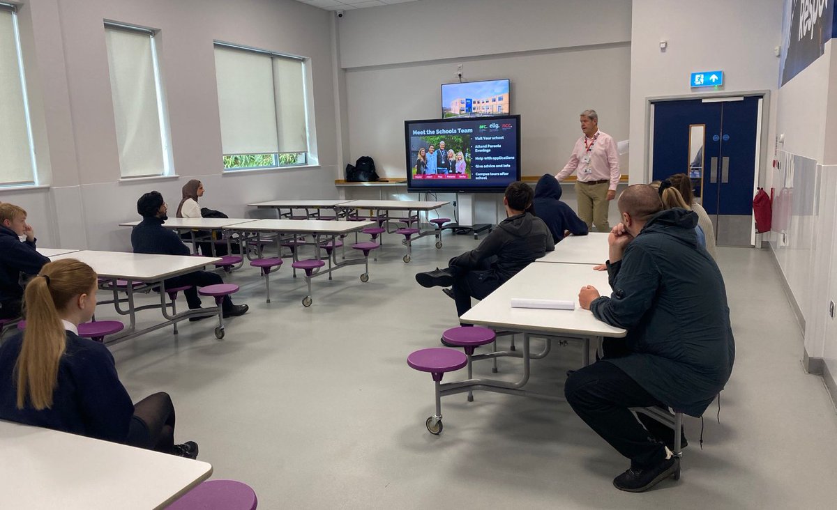 Great visit today from Paul at <a href="/NelsonColneColl/">Nelson & Colne College</a>, who spoke to our Year 10 &amp; 11 students about the amazing opportunities available after school. Students were engaged, asked great questions, and left feeling inspired! 👏🎓 #FutureReady #NextSteps
