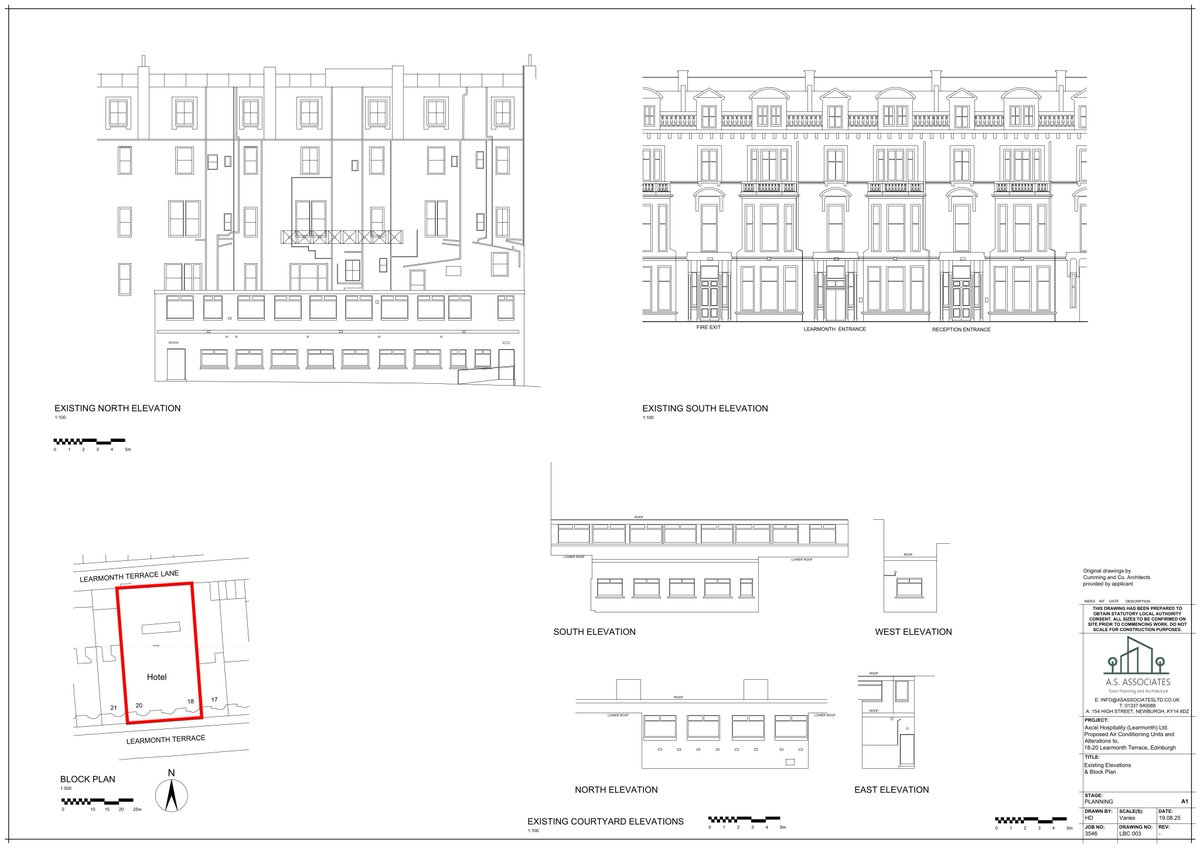 📍 Travelodge 18 - 20 Learmonth Terrace Edinburgh EH4 1PG
👉 Hotel refit proposes ceiling drops for AC ducts, prefab en-suite pods, minor internal tweaks, like-for-like window repairs, door swap and discr…
⚖ Scale: 4/10
📂 Ref: 25/04659/LBC
🔗 tinyurl.com/yrnlt7fu