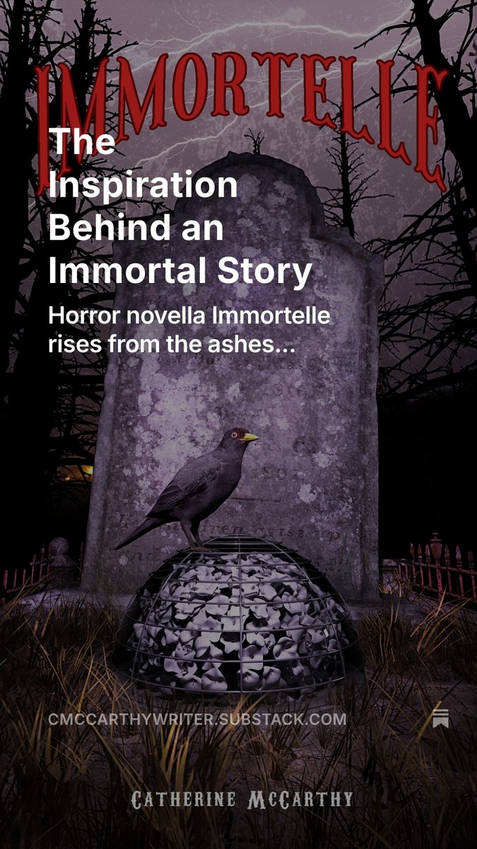 Catherine McCarthy🏴 (@serialsemantic) on Twitter photo IT'S LAUNCH DAY FOR IMMORTELLE!🥂
My thanks to the incredible <a href="/SobeloBooks/">Sobelo Books</a> for making this a reality.🙏
Discover the background to this classic Gothic horror via link in pic or link in bio.
#booktwt IT'S LAUNCH DAY FOR IMMORTELLE!🥂
My thanks to the incredible <a href="/SobeloBooks/">Sobelo Books</a> for making this a reality.🙏
Discover the background to this classic Gothic horror via link in pic or link in bio.
#booktwt