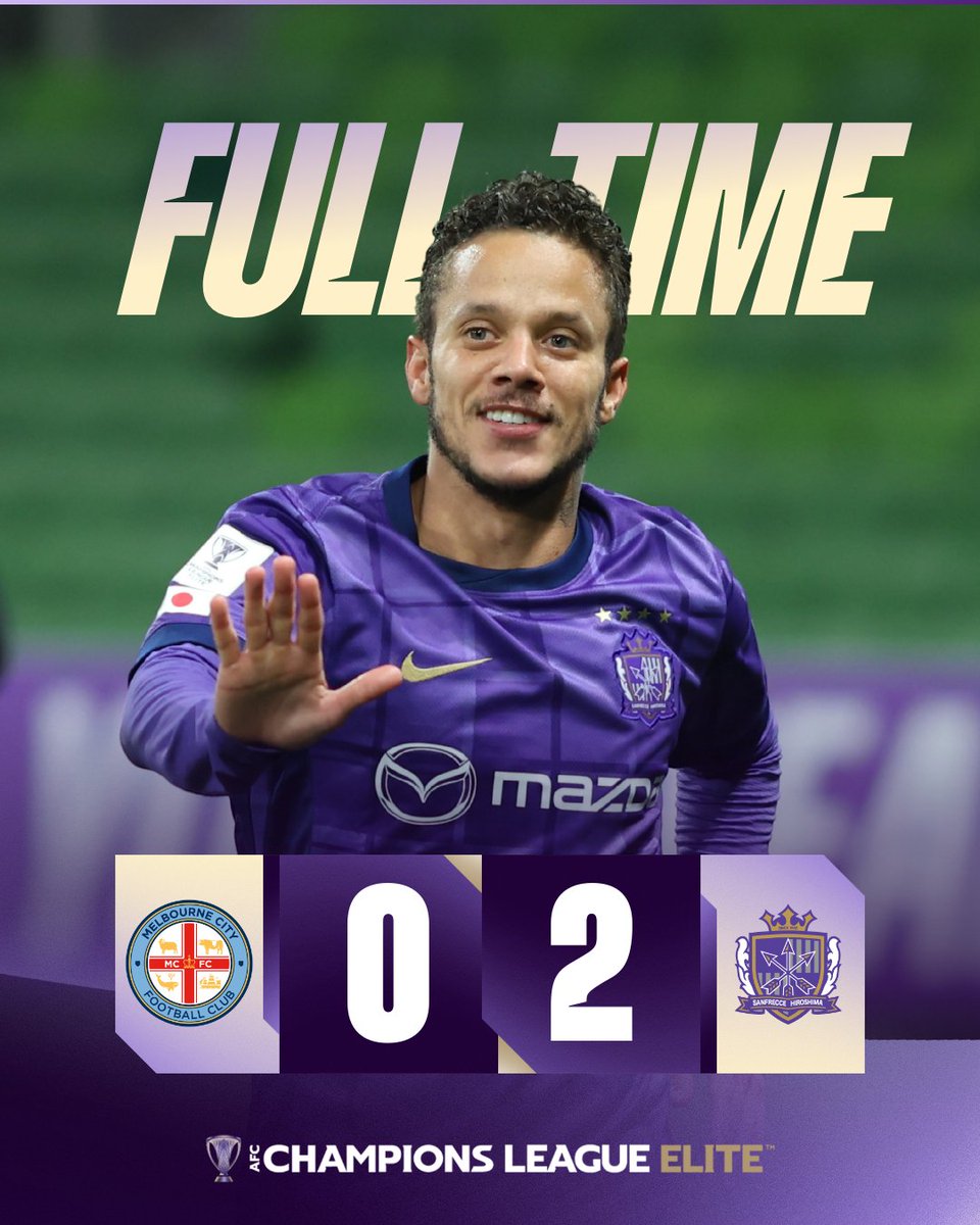 フルタイム | 🇦🇺 メルボルン・シティ 0️⃣-2️⃣ サンフレッチェ
