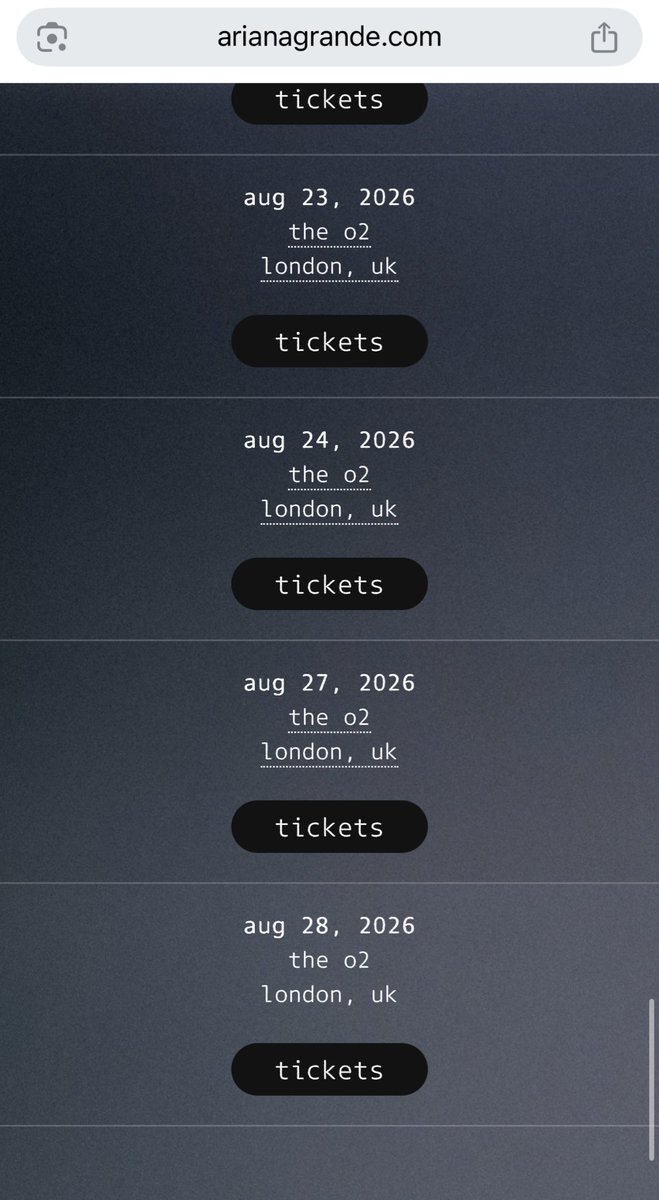 New dates for Ariana Grande’s #eternalsunshinetour