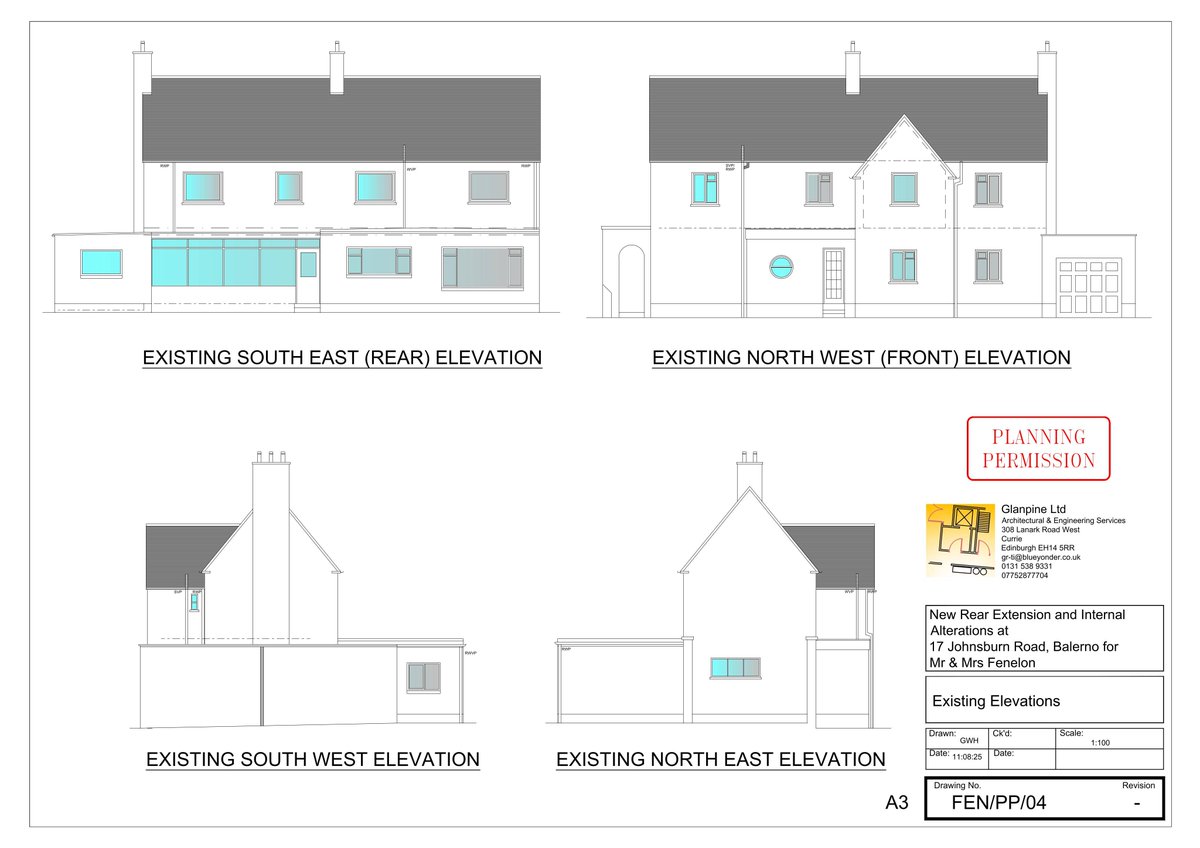 📍 17 Johnsburn Road Johnsburn Balerno EH14 7DY
👉 Rear single-storey extension, part garage converted to living space and internal re-plan refresh the detached home with no change to street frontage.  .
⚖ Scale: 3/10
📂 Ref: 25/04763/FUL
🔗 tinyurl.com/yoe7bsjh