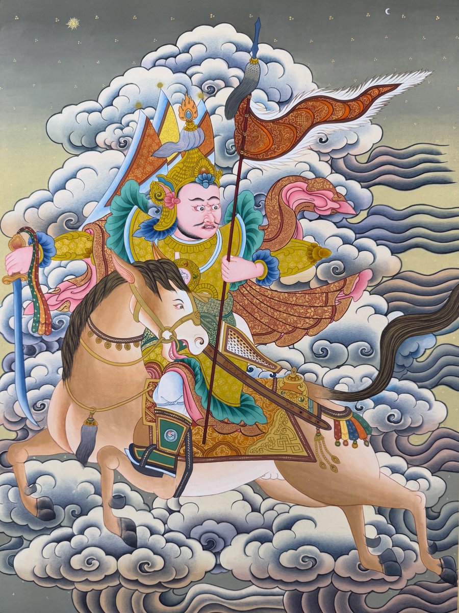 lama_thanka's tweet photo. The legend of King Gesar
.
.
.
#Nepal #bhaktapurdurbarsquare #lamathankapaintingschool #buddhism #worrior #king #windhorse #Gesar #thangka #thankapainting https://t.co/lylDYNzfZM
