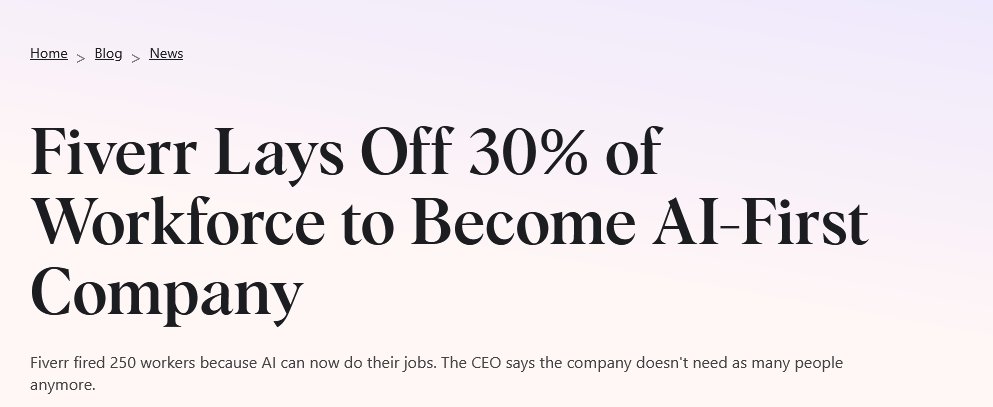 kimmonismus's tweet photo. Here we go again: your daily reminder that layoffs just getting started

"He said the company evaluated what AI could do and reached a clear conclusion: "As we evaluate what has been done and what can be done, we believe we  don't need as many people to operate the existing business."