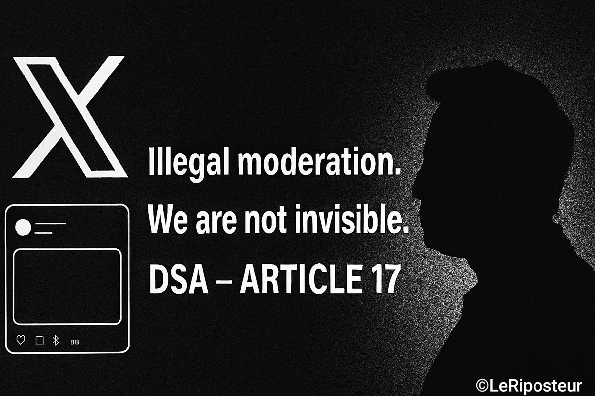 JM_Nauts's tweet image. 🧵📡 Si ton compte est shadowban, invisibilisé ou censuré, voici le tuto pour riposter avec une plainte DSA Article 17 🇧🇪🇫🇷  
➡️ Surveillance + dépôt officiel  
Le blog 🔗 wp.me/pgLsAM-4Y  
#DSA #PlainteDSA #LibertéExpression #LeRiposteur  
@xfrance @support @grok