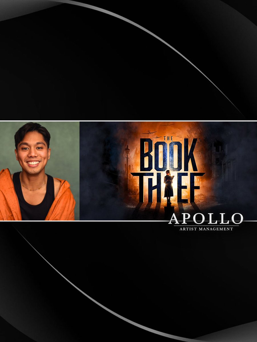 Delighted that our Leo Abad will be joining the workshop of new musical 'The Book Thief'! #TeamApollo #ProudAgents #TheBookThief
