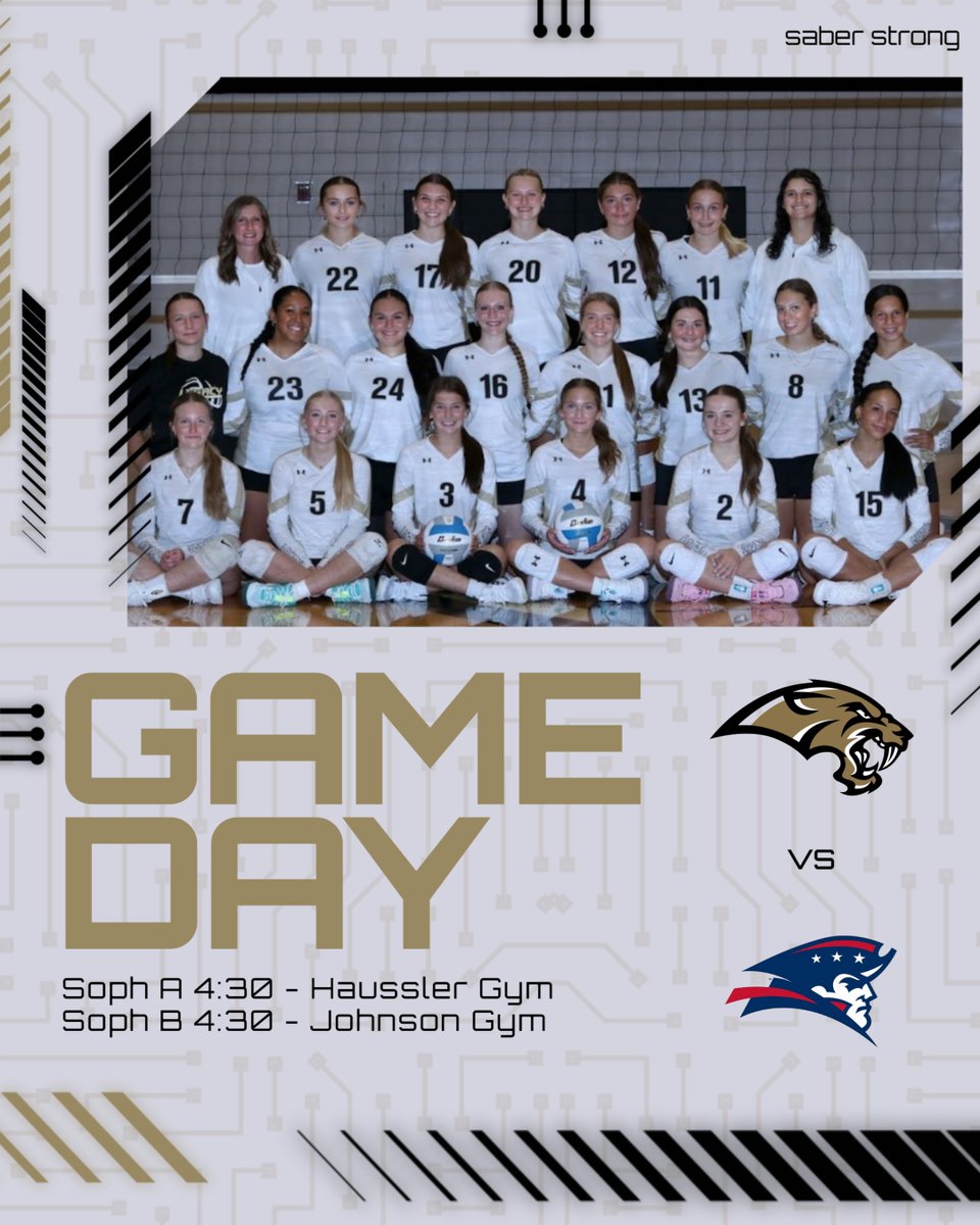 Sophomore showdown at HOME vs. CHS! ⚡ Bring the noise, bring the pride — let’s go Sabers!