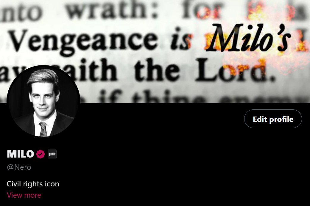 MILO tweet media