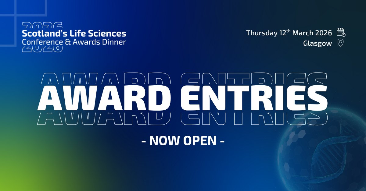 MidlothScience's tweet image. Call for entries for the 2026 Scotland’s Life Sciences Awards. An opportunity for talented tenants and businesses in Midlothian Science Zone to highlight your incredible work, dedication and innovation within Scotland's thriving life sciences sector.
#lifesciences #inthezone