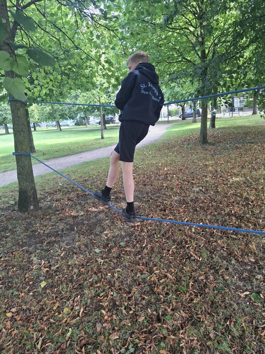 High Low ropes between two trees #Forestschool